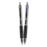 Signo 207 Needle Point Retractable Gel Pen, 0.7mm, Black Ink-barrel, Dozen