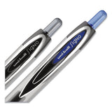 Signo 207 Needle Point Retractable Gel Pen, 0.7mm, Black Ink-barrel, Dozen