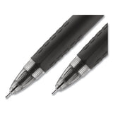 Signo 207 Needle Point Retractable Gel Pen, 0.7mm, Black Ink-barrel, Dozen