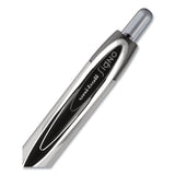 Signo 207 Needle Point Retractable Gel Pen, 0.7mm, Black Ink-barrel, Dozen