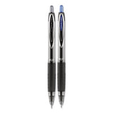 Signo 207 Needle Point Retractable Gel Pen, 0.7mm, Black Ink-barrel, Dozen