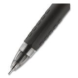 Signo 207 Needle Point Retractable Gel Pen, 0.7mm, Blue Ink, Black Barrel, Dozen