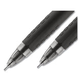 Signo 207 Needle Point Retractable Gel Pen, 0.7mm, Blue Ink, Black Barrel, Dozen