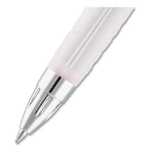 Signo 207 Retractable Gel Pen, Medium 0.7 Mm, Black Ink, Pink Barrel, 2-pack