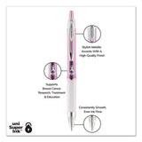 Signo 207 Retractable Gel Pen, Medium 0.7 Mm, Black Ink, Pink Barrel, 2-pack