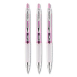 Signo 207 Retractable Gel Pen, Medium 0.7 Mm, Black Ink, Pink Barrel, 2-pack