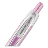 Signo 207 Retractable Gel Pen, Medium 0.7 Mm, Black Ink, Pink Barrel, 2-pack
