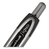 Signo 207 Retractable Gel Pen, 1 Mm, Black Ink, Translucent Black Barrel, Dozen