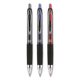 Signo 207 Retractable Gel Pen, 1 Mm, Black Ink, Translucent Black Barrel, Dozen