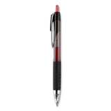 Signo 207 Retractable Gel Pen, 1 Mm, Black Ink, Translucent Black Barrel, Dozen