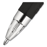 Signo 207 Retractable Gel Pen, 1 Mm, Black Ink, Translucent Black Barrel, Dozen