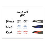 Air Porous Rollerball Pen, Medium 0.7 Mm, Black Ink-barrel, Dozen
