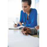 207 Retractable Gel Pen Office Pack, 0.7 Mm, Black Ink, Pink Barrel, 36-pack