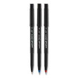 Onyx Stick Roller Ball Pen, Fine 0.7 Mm, Black Ink, Black Matte Barrel, 72-pack