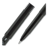 Onyx Stick Roller Ball Pen, Fine 0.7 Mm, Black Ink, Black Matte Barrel, 72-pack