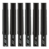 Onyx Stick Roller Ball Pen, Fine 0.7 Mm, Blue Ink, Black Matte Barrel, 72-pack