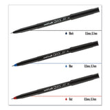 Onyx Stick Roller Ball Pen, Fine 0.7 Mm, Blue Ink, Black Matte Barrel, 72-pack