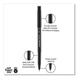 Onyx Stick Roller Ball Pen, Fine 0.7 Mm, Blue Ink, Black Matte Barrel, 72-pack