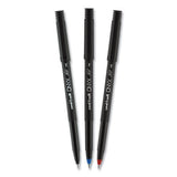 Onyx Stick Roller Ball Pen, Fine 0.7 Mm, Blue Ink, Black Matte Barrel, 72-pack