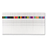 Emott Ever Fine Porous Point Pens, Fine 0.4 Mm, Assorted Ink, White Barrel, 40-set