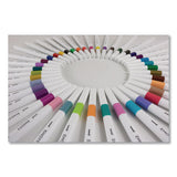 Emott Ever Fine Porous Point Pens, Fine 0.4 Mm, Assorted Ink, White Barrel, 40-set