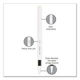 Emott Ever Fine Porous Point Pens, Fine 0.4 Mm, Assorted Ink, White Barrel, 40-set