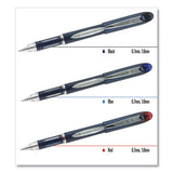 Jetstream Stick Ballpoint Pen, Bold 1 Mm, Blue Ink, Black Barrel