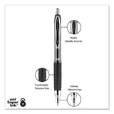 Signo 207 Retractable Gel Pen, 0.7 Mm, Black Ink, Smoke-black Barrel, Dozen