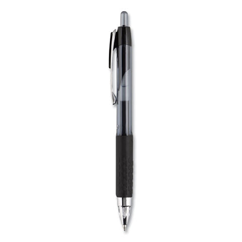 Signo 207 Retractable Gel Pen, 0.7 Mm, Black Ink, Smoke-black Barrel, Dozen