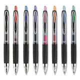 Signo 207 Retractable Gel Pen, 0.7 Mm, Black Ink, Smoke-black Barrel, Dozen