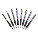 Signo 207 Retractable Gel Pen, 0.7 Mm, Black Ink, Translucent Black Barrel, 4-pack