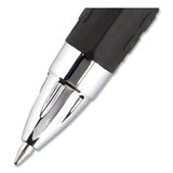 Signo 207 Retractable Gel Pen, 0.7 Mm, Black Ink, Translucent Black Barrel, 4-pack