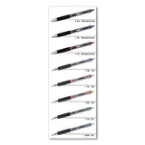 Signo 207 Retractable Gel Pen, 0.7 Mm, Black Ink, Translucent Black Barrel, 4-pack