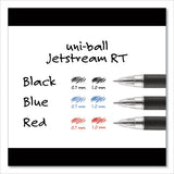 Refill For Jetstream Rt Pens, Bold Point, Black Ink, 2-pack