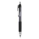 Signo 207 Retractable Gel Pen, Medium 0.7 Mm, Assorted Ink, Black Barrel, 8-set