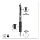 Signo 207 Retractable Gel Pen, Medium 0.7 Mm, Assorted Ink, Black Barrel, 8-set