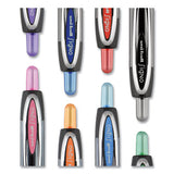 Signo 207 Retractable Gel Pen, Medium 0.7 Mm, Assorted Ink, Black Barrel, 8-set