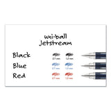 Jetstream Stick Ballpoint Pen, Fine 0.7 Mm, Black Ink, Black Barrel