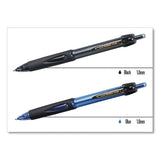 Power Tank Rt Retractable Ballpoint Pen, 1mm, Black Ink, Smoke-black Barrel, Dozen
