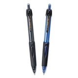 Power Tank Rt Retractable Ballpoint Pen, 1mm, Black Ink, Smoke-black Barrel, Dozen