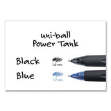 Power Tank Rt Retractable Ballpoint Pen, 1 Mm, Blue Ink, Translucent Blue Barrel, Dozen