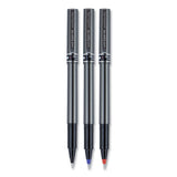 Deluxe Stick Roller Ball Pen, Micro 0.5 Mm, Black Ink, Metallic Gray Barrel, Dozen