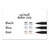 Deluxe Stick Roller Ball Pen, Micro 0.5 Mm, Black Ink, Metallic Gray Barrel, Dozen