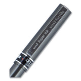Deluxe Stick Roller Ball Pen, Micro 0.5 Mm, Blue Ink, Metallic Gray Barrel, Dozen