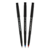 Onyx Stick Roller Ball Pen, Micro 0.5 Mm, Black Ink, Black Matte Barrel, Dozen