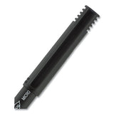 Onyx Stick Roller Ball Pen, Micro 0.5 Mm, Black Ink, Black Matte Barrel, Dozen