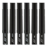 Onyx Stick Roller Ball Pen, Micro 0.5 Mm, Black Ink, Black Matte Barrel, Dozen