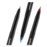 Onyx Stick Roller Ball Pen, Micro 0.5 Mm, Black Ink, Black Matte Barrel, Dozen