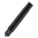 Onyx Stick Roller Ball Pen, Micro 0.5 Mm, Red Ink, Black Matte Barrel, Dozen