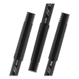 Onyx Stick Roller Ball Pen, Micro 0.5 Mm, Red Ink, Black Matte Barrel, Dozen